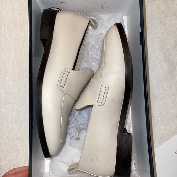 Tony Bianco Cream Loafers - Picture 2 of 4